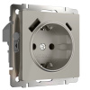 Розетка с заземлением USB тип A+C Werkel дымчатый W1271704