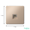 GAL001283 Systeme Electric Schneider Electric ArtGallery цвет песочный