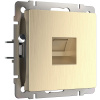 Розетка Ethernet RJ-45 шампань рифленый Werkel Встраиваемые механизмы шампань рифленый W1181010