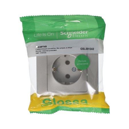 GSL001242 Systeme Electric Schneider Glossa платина