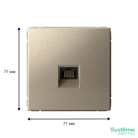 GAL000583 Systeme Electric Schneider Electric ArtGallery цвет шампань