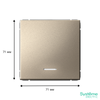 GAL000513 Systeme Electric Schneider Electric ArtGallery цвет шампань
