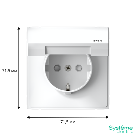 GAL440146S Systeme Electric Schneider Electric ArtGallery цвет белый