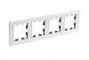 Рамка 4-постовая Systeme Electric AtlasDesign Nature, стекло БЕЛЫЙ ATN320104