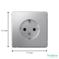 GAL000343 Systeme Electric Schneider Electric ArtGallery цвет алюминий
