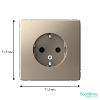 GAL000545 Systeme Electric Schneider Electric ArtGallery цвет шампань