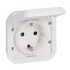 Розетка с заземлением Legrand Plexo IP55 (цвет белый) 069639L