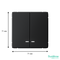 GAL001053 Systeme Electric Schneider Electric ArtGallery цвет карбон