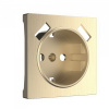 Розетка 220в с usb 2 порта тип А 2100 mA шампань рифленая Werkel W1171501 + W1179510