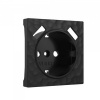 Розетка 220в с usb 2 порта тип А 2100 mA черная Hammer Werkel W1171501 + W1279508