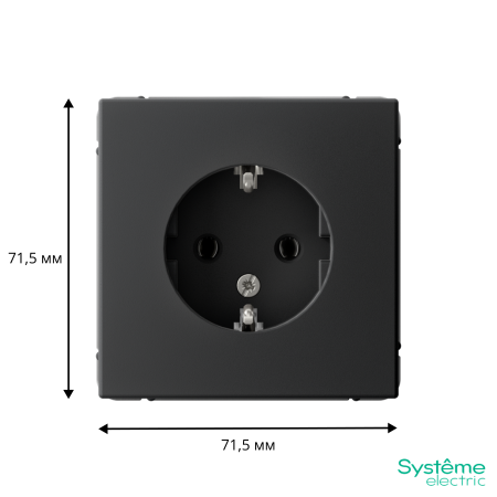 GAL001043 Systeme Electric Schneider Electric ArtGallery цвет карбон