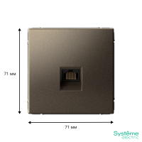 GAL000683 Systeme Electric Schneider Electric ArtGallery цвет мокко