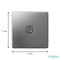 GAL000991 Systeme Electric Schneider Electric ArtGallery цвет сталь