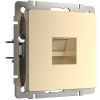 Розетка Ethernet RJ-45 шампань Werkel Встраиваемые механизмы шампань W1181011