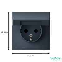GAL000746 Systeme Electric Schneider Electric ArtGallery цвет грифель
