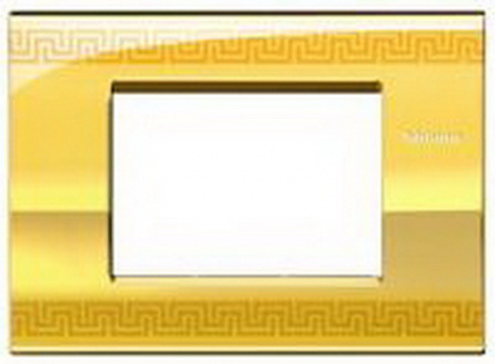Рамка 3 мод Декорированные Орнамент Bticino LivingLight LNC4803GK