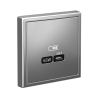 GAL000927 Systeme Electric Schneider Electric ArtGallery цвет сталь