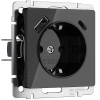 Розетка usb тип а+с Werkel акрил черный винтовая клемма (W1171748)