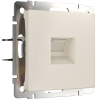Розетка Ethernet RJ-45 айвори матовый Werkel Встраиваемые механизмы айвори матовые W1181062