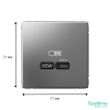 GAL000927 Systeme Electric Schneider Electric ArtGallery цвет сталь