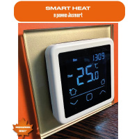 Программируемый терморегулятор с сенсорным дисплеем IQ Watt SMART HEAT WHITE 00408