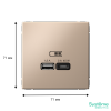 GAL001229 Systeme Electric Schneider Electric ArtGallery цвет песочный