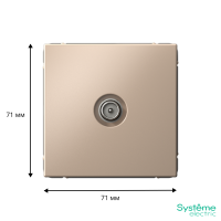 GAL001292 Systeme Electric Schneider Electric ArtGallery цвет песочный