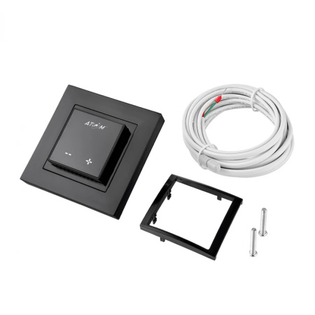 Терморегулятор программируемый ATOM Delta с Wi-Fi черный матовый