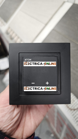 Терморегулятор программируемый ATOM Delta с Wi-Fi черный матовый