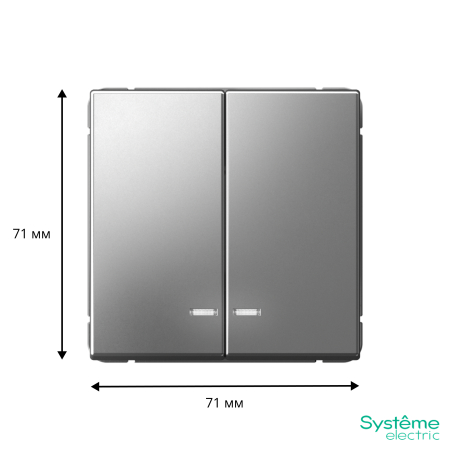 GAL000953 Systeme Electric Schneider Electric ArtGallery цвет сталь