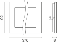 VLS110501 Voltum Рамки Voltum S70 стекло