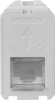 Розетка телефонии RJ11, 1 модульная MEITON A4258RJ11