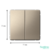 GAL000517 Systeme Electric Schneider Electric ArtGallery цвет шампань