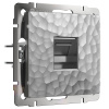 Розетка Ethernet RJ-45 серебряный Werkel Встраиваемые механизмы Hammer серебряные W1281006