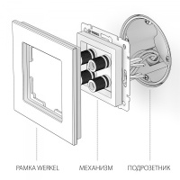 W1185013 Werkel Werkel механизмы перламутровые рифленые