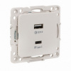 EYR-2USB-type-C EKF PROxima EKF EKF Стокгольм цвет белый