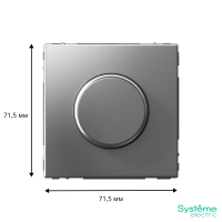 GAL000923 Systeme Electric Schneider Electric ArtGallery цвет сталь