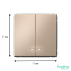 GAL001253 Systeme Electric Schneider Electric ArtGallery цвет песочный