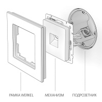 W1181002 Werkel Werkel механизмы никель глянцевый
